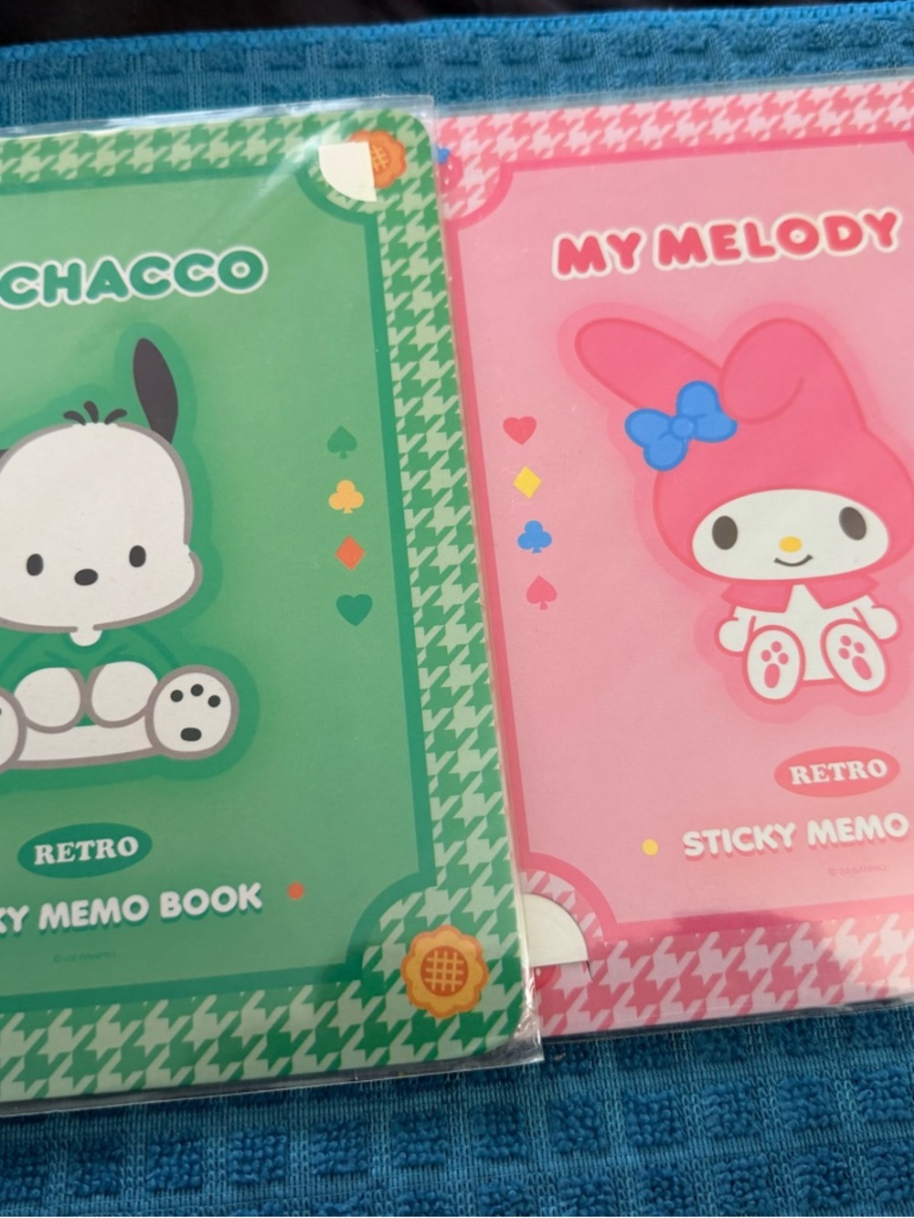 Sanrio Pochacco Green & My Melody Pink Sticky Memo Set